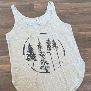 Next Level Apparel Gray Forest Tank Top
